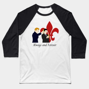 always and forever klaus and elijah mikaelson fleur de lis the originals Baseball T-Shirt